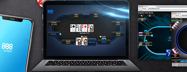 игрвой клиент для компьютера, планшета, мобильного и в браузере от 888poker.